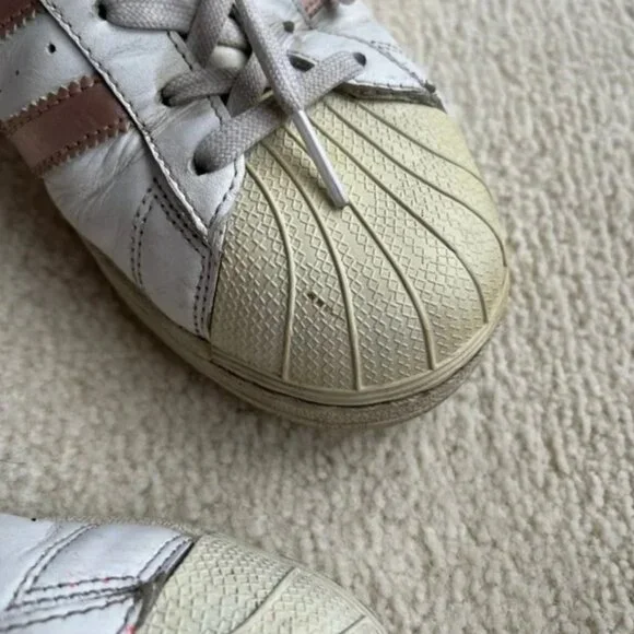 Adidas Rose Gold Superstar Sneakers - Picture 6 of 12